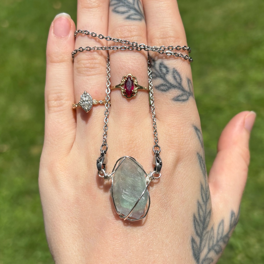 Blue Flourite Interchangeable Necklace